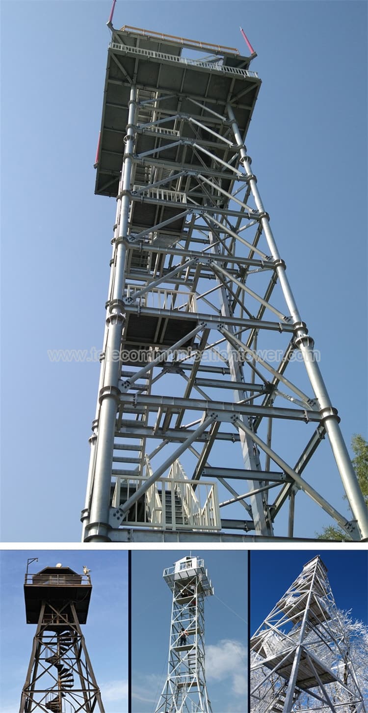 Mobile Wifi Network 4G 5G Gsm Radio Signal 4 Leg Angle Steel Telecom Tower Telecommunication